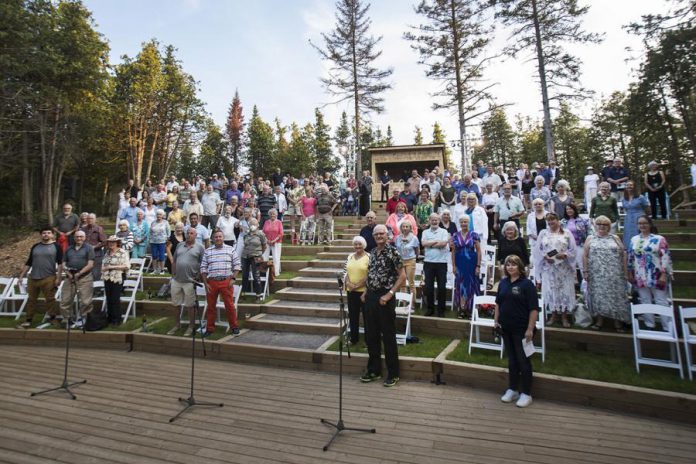 The audience at opening night at The Grove Theatre in Fenelon Falls on August 5, 2021.  (Photo: Fred Thornhill)