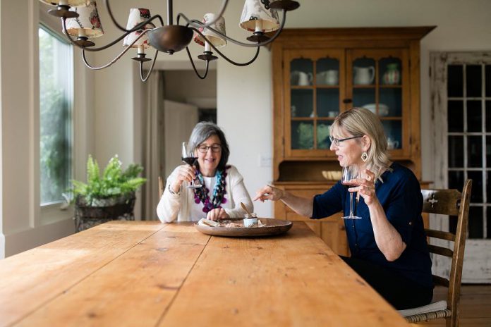 Both established entrepreneurs over the age of 55, South Pond Farm owner Danielle French and Walton Food Farm owner Leslie Scott are enthusiastic to be starting a new chapter of doing what they love. (Photo: Ash Nayler Photography)