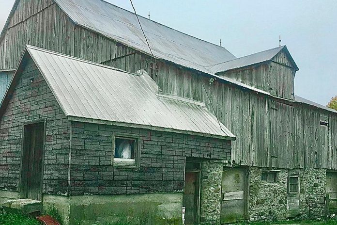 The Alton family's barn before it was destroyed by fire following a lightning strike.  (Photo courtesy of Tiffany Alton-Froggatt)