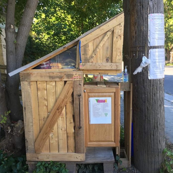 The community fridge movement abides by the ethos "leave what you can, take what you need." People are encouraged to drop off food and other items when they can, and that there is no policing of who takes items or how much they take. (Photo courtesy of Community Fridge Ptbo)