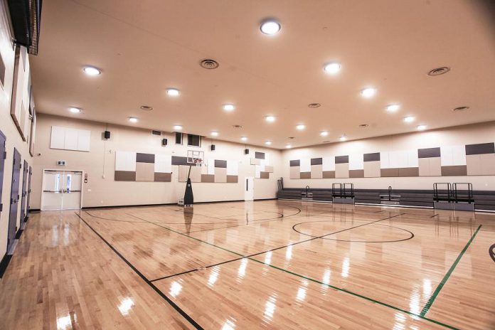 The LIFE Centre at Hiawatha First Nation includes a gymnasium that doubles as an event performance space, which will be available for rent by surrounding communities in the future. (Photo courtesy of Hiawatha First Nation)