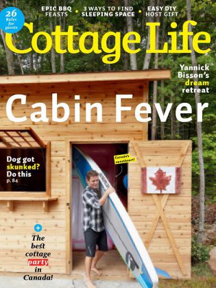 Yannick and Shantelle Bisson's cottage on Chandos Lake was profiled in the May 2019 issue of Cottage Life magazine. (Photo: Cottage Life)