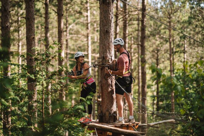 Treetop Trekking operates six zipline adventure parks in Ontario, including in  the Ganaraska Forest between Peterborough and Port Hope. (Photo courtesy of Treetop Trekking)