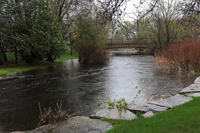 A flood watch means flooding is possible in specific watercourses or municipalities. Municipalities, emergency services, and individual landowners in flood-prone areas should prepare. (Photo: Otonabee Conservation)