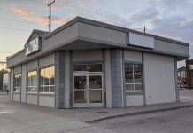 Peterborough's Opioid Response Hub will be located in the former Greyhound bus terminal at 220 Simcoe Street (at Aylmer Street North) in downtown Peterborough, pictured here in October 2020. A $160,000 fundraising campaign has been launched to renovate the location which, once renovated, will provide a location for services and supports from organizations such as Fourcast, PARN, the 360 Degree Nurse Practitioner-Led Clinic, Peterborough County Paramedics, and the Mobile Support Overdose Resource Team (MSORT). (Photo: Bruce Head / kawarthaNOW)