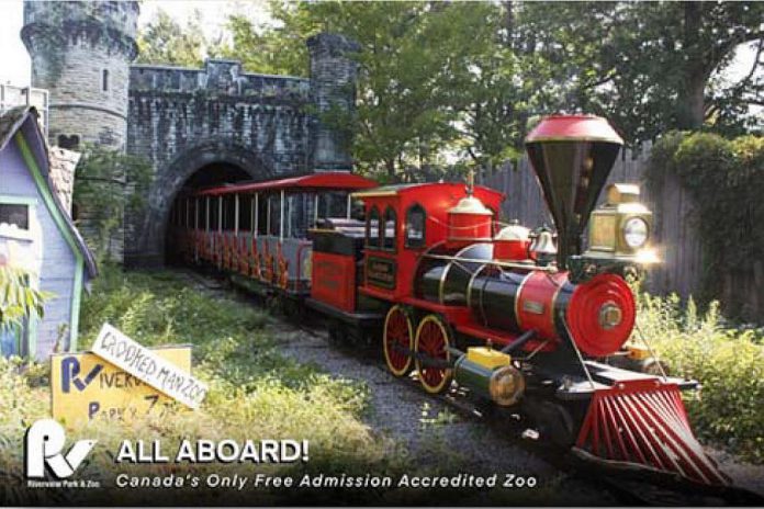 The 308-piece 11-by-17-inch jigsaw puzzle is available for $20 at local businesses, with all proceeds going to the train replacement campaign. (Photo: Riverview Park and Zoo)