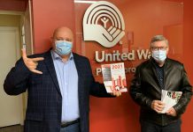 United Way Peterborough & District released the 16th annual "Housing is Fundamental" report on October 6, 2021. Pictured are CEO Jim Russell along with housing advocate Paul Armstrong, who authored the report. (Photo courtesy of United Way Peterborough & District)