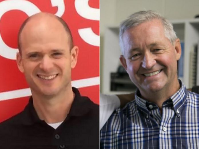 Dave Morello and David McNab are two of four recipients of the 2021 YMCA Peace Medal from the YMCA of Central East Ontario. (kawarthaNOW collage of photos by Morello's Your Independent Grocer and Kristy Hiltz)