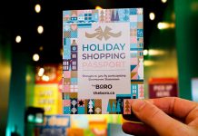 For every holiday shopping passport you complete by shopping locally at 150 downtown Peterborough businesses this holiday season, you have a chance to win one of three early bird draws for a $500 Boro gift card during December and a $1,500 Boro gift card grand prize in January. (Photo courtesy of Peterborough Downtown Business Improvement Area)