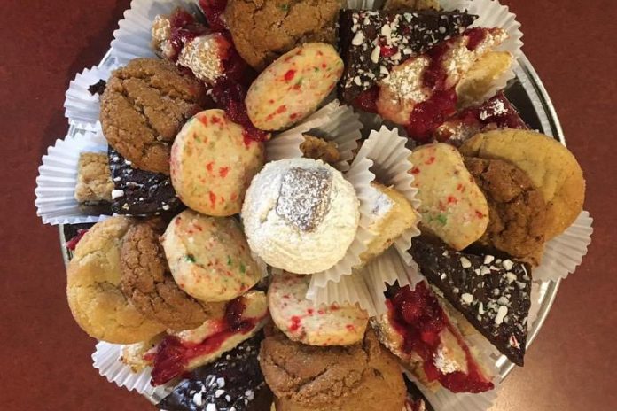 The Christmas menu at the Pastry Peddler in Millbrook includes beautifully presented treat platters, packaged ready to serve for holiday gatherings. (Photo: The Pastry Peddler)