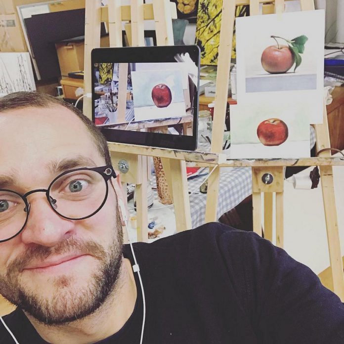 Al crecer en Venezuela, José Miguel Hernández tomó siete años de clases de arte y trabajó en diseño industrial antes de emigrar a Canadá en 2014. Ahora, además de su propia práctica artística, Hernández imparte cursos de arte en la Escuela de Arte de Peterborough.  (Foto: José Miguel Hernandez)