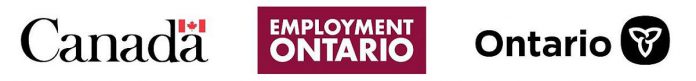 This Employment Ontario service is funded in part by the Government of Canada and the Government of Ontario.