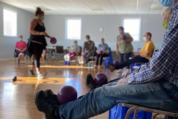 As well as providing gentle physical activities, Minds in Motion also helps build the confidence of participants to engage in other social activities outside of the program. (Photo courtesy of the Alzheimer Society)