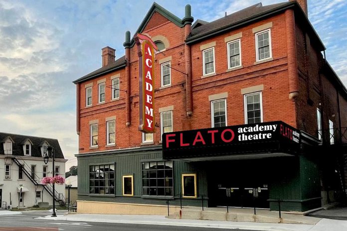 An artist's rendering of the new marquee signage FLATO Academy Theatre Lindsay to be completed in 2022. (Photo courtesy of FLATO Academy Theatre Lindsay)
