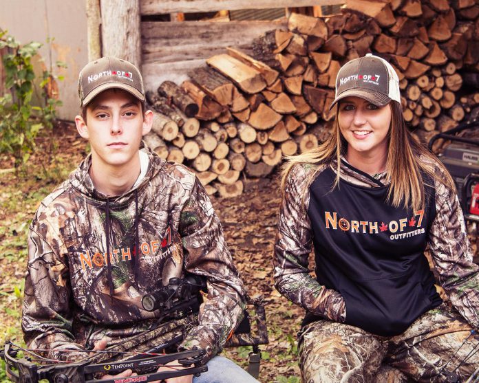 Designed for those who love the outdoors and living or playing in small rural communities or at the cottage, the North of 7 Outfitters brand of apparel has proven popular. Since launching the brand earlier this year, owner Angela McCurdy is now selling her products in four locations in Havelock, Buckhorn, Minden, and Haliburton as well as online. (Photo courtesy of North of 7 Outfitters)