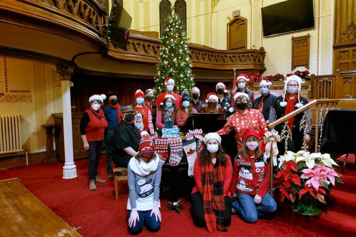 The Peterborough Pop Ensemble is performing in person for the first time since the pandemic began with a Christmas concert on December 19, 2021 at Emmanuel United Church in Peterborough. "Christmas Is" is an hour-long concert featuring the ensemble singing selections of their favourite sacred and secular Christmas music, accompanied by a group of bell ringers called unBELLievable. (Photo courtesy of the Peterborough Pop Ensemble)