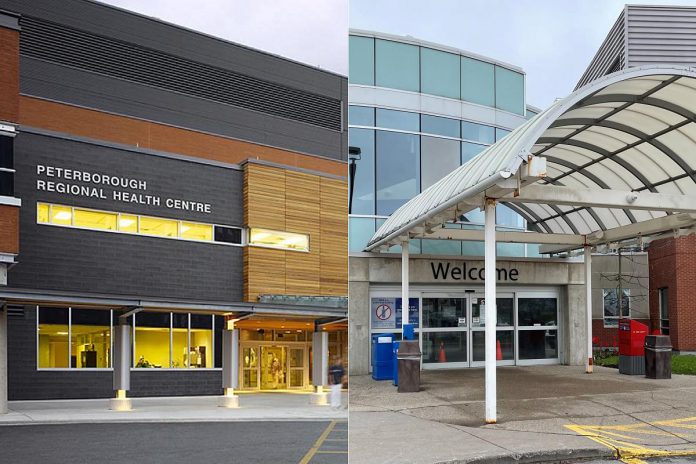 Peterborough Regional Health Centre is located at 1 Hospital Drive in Peterborough and Ross Memorial Hospital is located at 10 Angeline Street North in Lindsay. (Photos: PRHC and Ross Memorial Hospital)