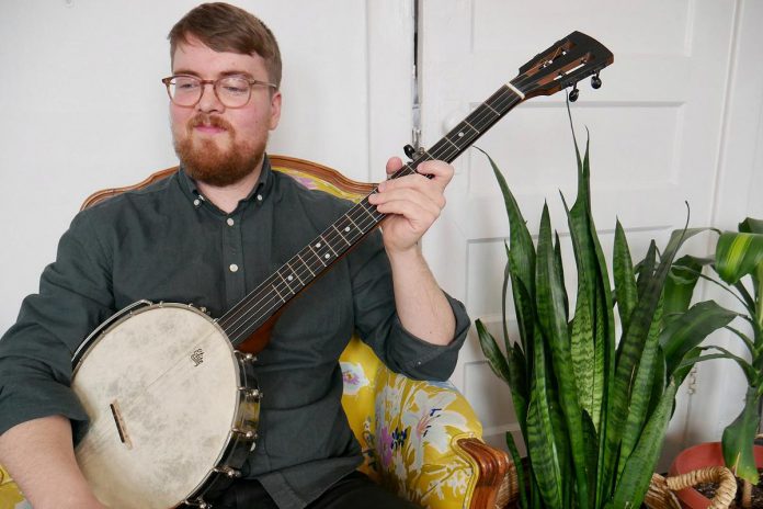 Ptarmigan's Peter McMurtry got his first banjo at age 11. His bandmates Aaron Hoffman and Sam Gleason are childhood friends whom McMurtry connected with during high school in Peterborough, forming the band later in 2009. (Photo: Peter McMurtry / Facebook)