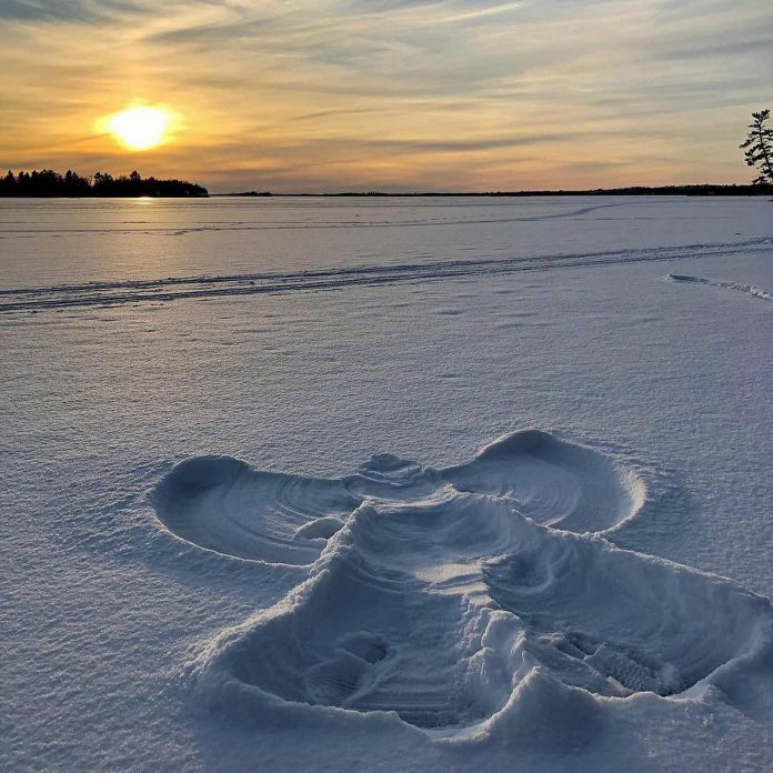 This January 10 photo of a snow angel on Sturgeon Lake by Jodie Sparks was our top Instagram post in 2021, with over 30,200 impressions and almost 1,500 likes. (Photo: Jodie Sparks @jodesparks13 / Instagram)