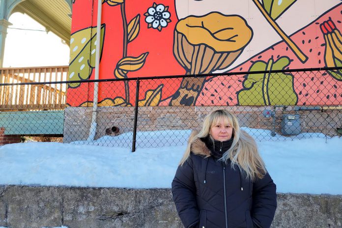 Aimeé Le Lagadec, executive director of YES Shelter for Youth and Families, outside the organization's location at 189 Brock Street in Peterborough. (Photo courtesy of YES)