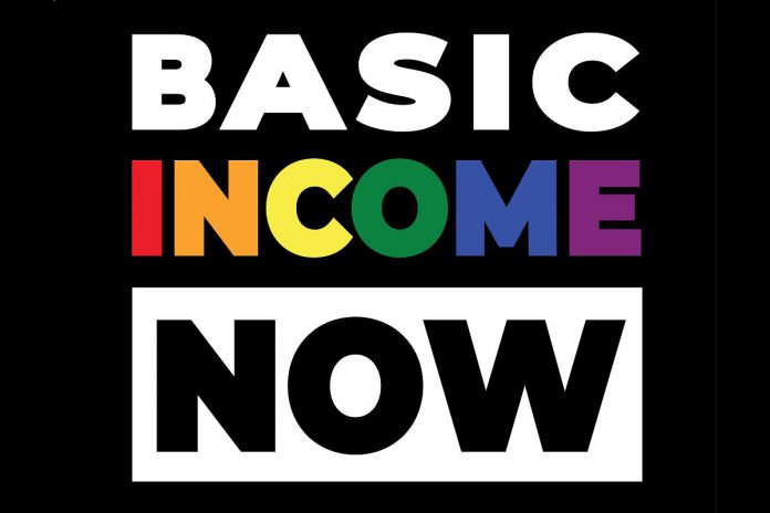Joelle Favreau's "green wish" for 2022 includes the implementation of a guaranteed livable basic income. (Graphic: Basic Income Canada Network)