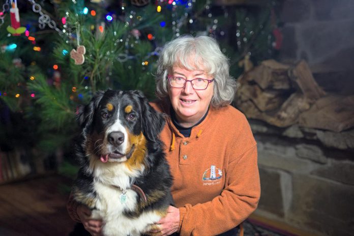 Pictured with her dog Maya, Cathy Dueck's "green wish" for 2022 is for everyone to take a daily walk and appreciate nature. (Photo: Kyle Dueck)