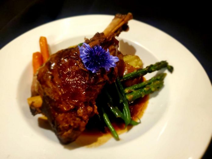 Amandala's in Peterborough offers lamb shank braised with imperial stout on their "here we go again" takeout menu. (Photo: Amandala's)