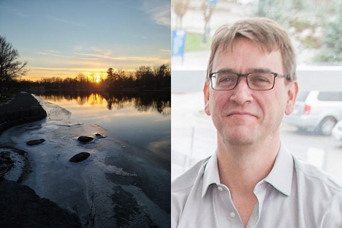 1st prize - View with ice on the Otonabee River by Adam Stibbards - Lakefield Trail 20th anniversary contest