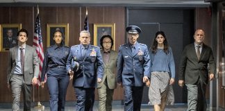 Steve Carell and John Malkovich return in season two of the space-themed satire Space Force, which premieres on Netflix on February 18, 2022. (Photo: Netflix)