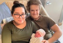 Newborn Olivia with her proud parents Cheyanne and Colton Walker of Lindsay. (Photo courtesy of Ross Memorial Hospital)