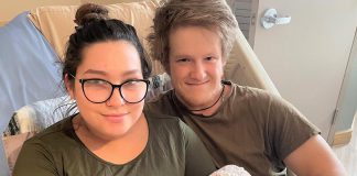 Newborn Olivia with her proud parents Cheyanne and Colton Walker of Lindsay. (Photo courtesy of Ross Memorial Hospital)