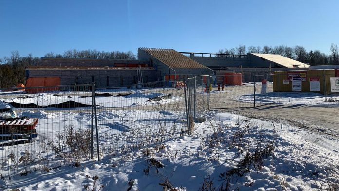 Construction of the new Peterborough Animal Care Centre at 1999 Technology Drive in southeast Peterborough in January 2022. The new facility, which will include the Peterborough Humane Society's adoption and education centre and regional high-volume spay and meuter clinic as well as the Ontario SPCA's provincial dog rehabilitation centre, is scheduled for completion at the end of 2022. (Photo courtesy of Peterborough Humane Society)