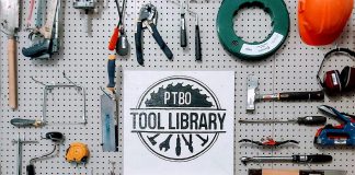 The Peterborough Tool Library, which allows members to borrow from hundreds of tools for an annual fee, is moving from its current location at the Endeavour Centre to the Peterborough North Habitat ReStore, effective March 1, allowing people to shop for affordable home-building supplies while also borrowing tools for their project. (Photo: Peterborough Tool Library / Facebook)