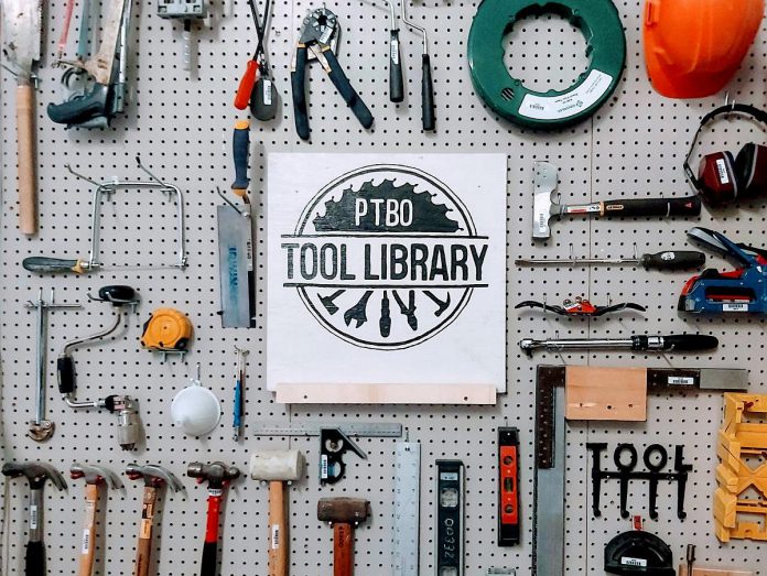 The Peterborough Tool Library, which allows members to borrow from hundreds of tools for an annual fee, is moving from its current location at the Endeavour Centre to the Peterborough North Habitat ReStore, effective March 1, allowing people to shop for affordable home-building supplies while also borrowing tools for their project. (Photo: Peterborough Tool Library / Facebook)