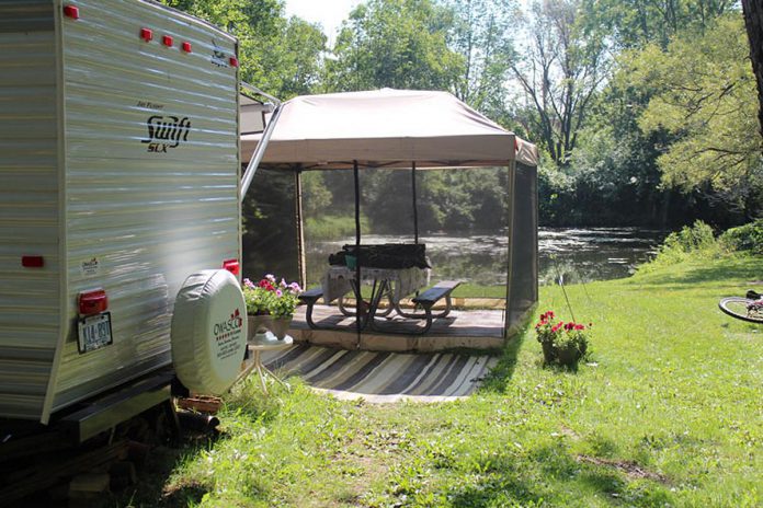 Beavermead Campground in Peterborough offers 77 serviced campsites with hydro and water and 18 unserviced campsites.  (Photo courtesy of Otonabee Conservation)