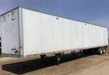 Police continue to search for a trailer, similar to this one, with a cargo of more than 2,000 small-calibre firearms that was stolen in Peterborough on February 13, 2022. (Police-supplied photo)