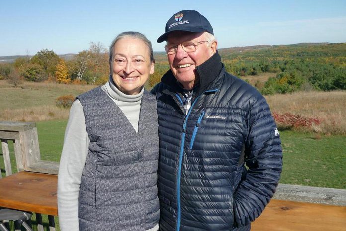 In 2011, Jean Garsonnin and Ralph McKim protected 240 acres of their land through a conservation easement agreement with Kawartha Land Trust. They have now donated 150 acres of their property to the non-government charitable organization that works to protect land in the Kawarthas. (Photo courtesy of Kawartha Land Trust)