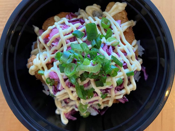 Kicken Chicken's Karaage Rice Bowl is available exclusively by delivery through SkipTheDishes. (Photo: Kicken Chicken)
