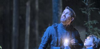 In The Adam Project, Ryan Reynolds is a time-travelling fighter pilot who crash-lands back in 2022, where he teams up with his 12-year-old self (Walker Scobell) on a mission to save the future by confronting their late father (Mark Ruffalo). The film, which also stars Jennifer Garner, premieres on Netflix on March 11, 2022. (Photo: Netflix)