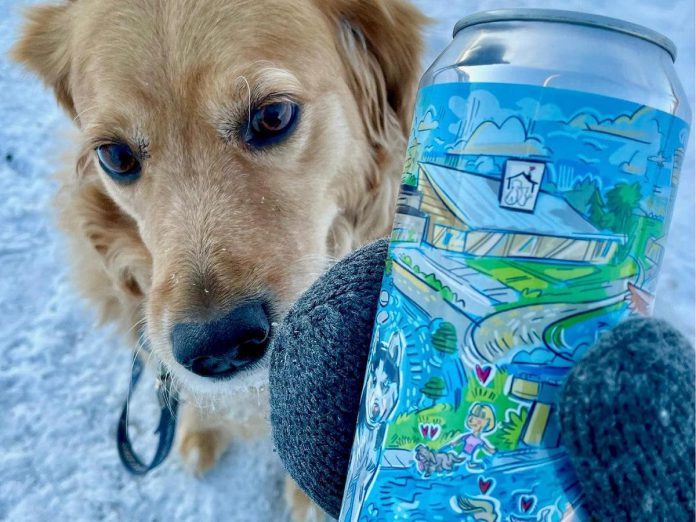 To help raise funds for the new Peterborough Animal Care Centre, the Publican House Brewery and the Peterborough Humane Society have partnered on 'Our Pet Pilsner', a German-style pilsner featuring artwork by Peterborough illustrator Jason Wilkins. (Photo: Publican House Brewery)