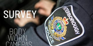 The Peterborough Police Service has partnered with Trent University on a survey on the use of body-worn cameras by local police. The survey is available until February 28, 2022. (Graphic: Peterborough Police Service)