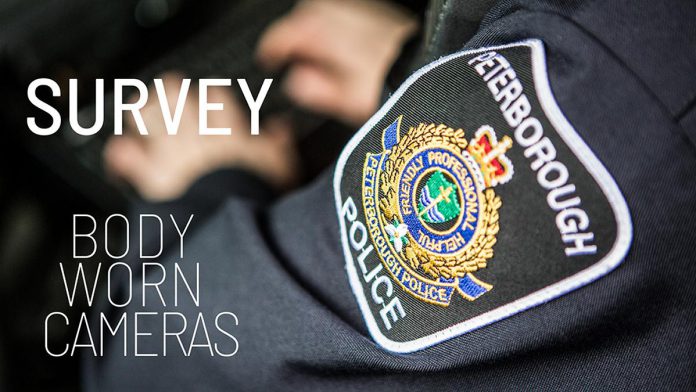 The Peterborough Police Service has partnered with Trent University on a survey on the use of body-worn cameras by local police. The survey is available until February 28, 2022. (Graphic: Peterborough Police Service)