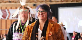 RoseAnne Archibald, national chief of the Assembly of First Nations, will deliver a keynote address on the first day of the 46th Elders and Traditional Peoples Gathering, which takes place virtually from February 11 to 13, 2022. (Photo: Laura Barrios / Anishinabek Nation)