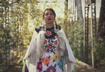 Sarah Lewis, Nogojiwanong-Peterborough's first poet laureate, is one of 12 Indigenous artists and groups who will be performing at the second annual Nogojiwanong Indigenous Fringe Festival at Trent University in Nogojiwanong-Peterborough in June 2022. Lewis is seen here performing her piece "Warrior Cry" in a video for the CBC Arts series Poetic License. (kawarthaNOW screenshot)
