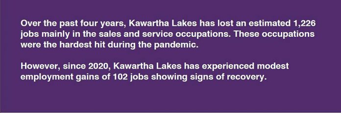 The Local Labour Market Planning Report 2021-22 provides detailed information about each community in the Workforce Development Board's catchment area, including Kawartha Lakes. (Graphic: WDB)
