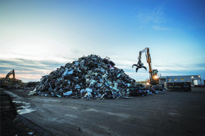 People don't need to worry about the condition of their scrap metal when they drop it off at AIM Recycling. The company will extract and recycle the metal to the purest form possible. (Photo courtesy of AIM Recycling)