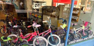 During "Kids' Bike Build", B!KE: the Peterborough Community Bike Shop refurbishes donated bikes and provides them free of charge to local organizations working with children and youth. (Photo: B!KE)