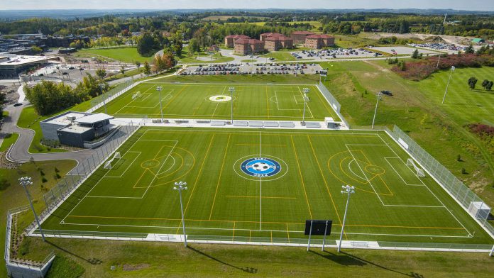 The Electric City Football Club will play men's and women's home games during its inaugural League1 Ontario season at the Fleming Sports Complex (pictured in 2018) at Fleming College's Sutherland Campus in Peterborough. (Photo: Act Global)