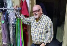 Costume designer and artist Howard Berry, pictured in 2017, died on March 3, 2022 in his 84th year. (Photo: Sam Tweedle / kawarthaNOW)