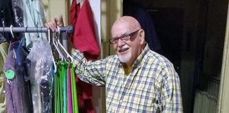 Costume designer and artist Howard Berry, pictured in 2017, died on March 3, 2022 in his 84th year. (Photo: Sam Tweedle / kawarthaNOW)